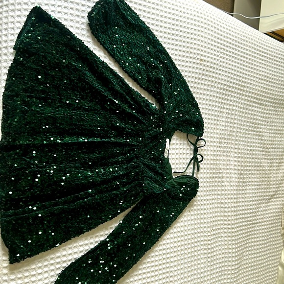 Altered state green sequin dress - Picture 1 of 1